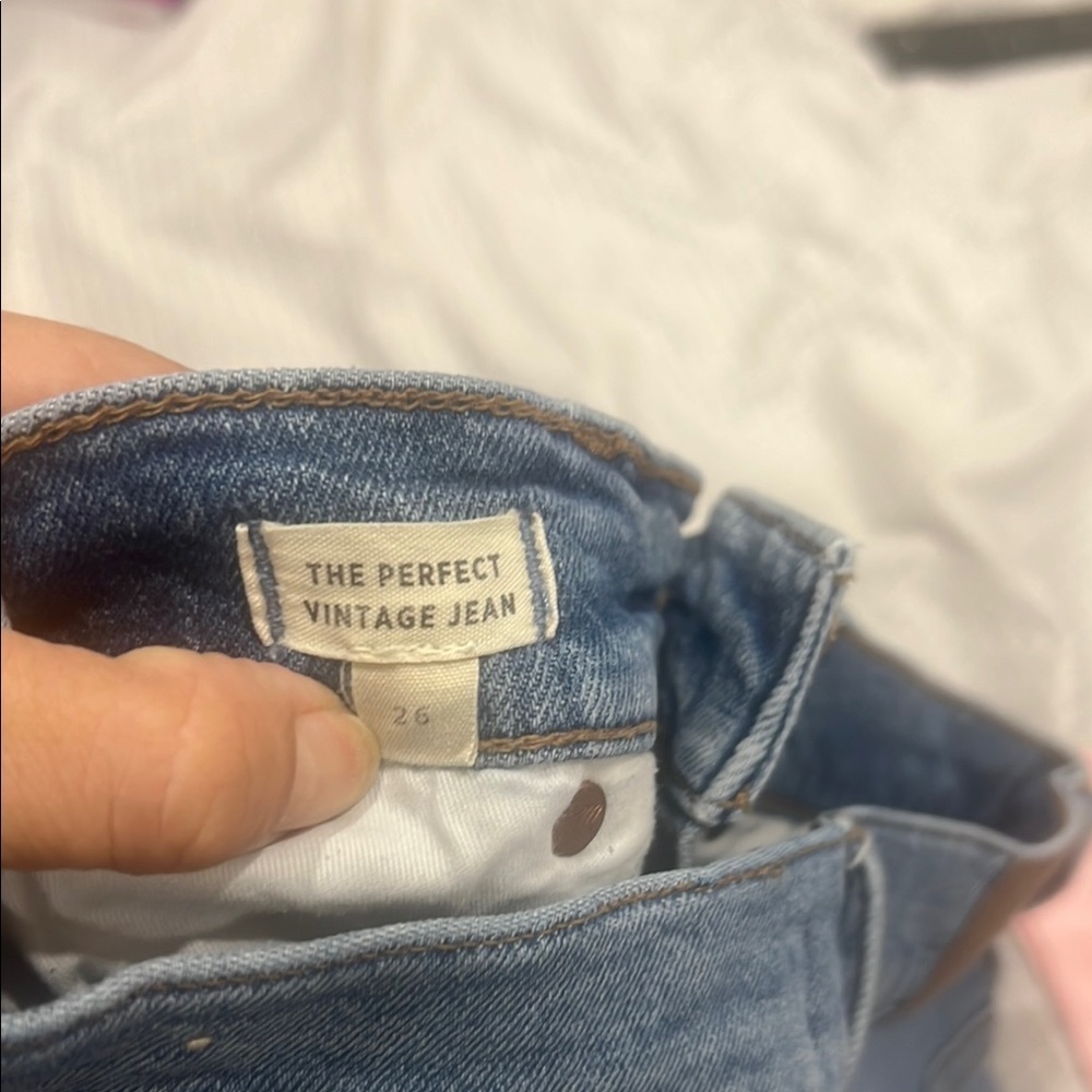 Madewell Women's The Perfect Vintage blue jeans size 26 - Picture 9 of 12